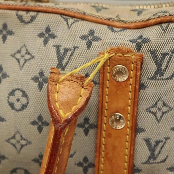 LOUIS VUITTON Monogram Mini Marie Hand Bag Blue M92003 LV Auth 119079 - Picture 10 of 16